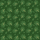 Dear Santa Christmas Foliage on Green DV6271